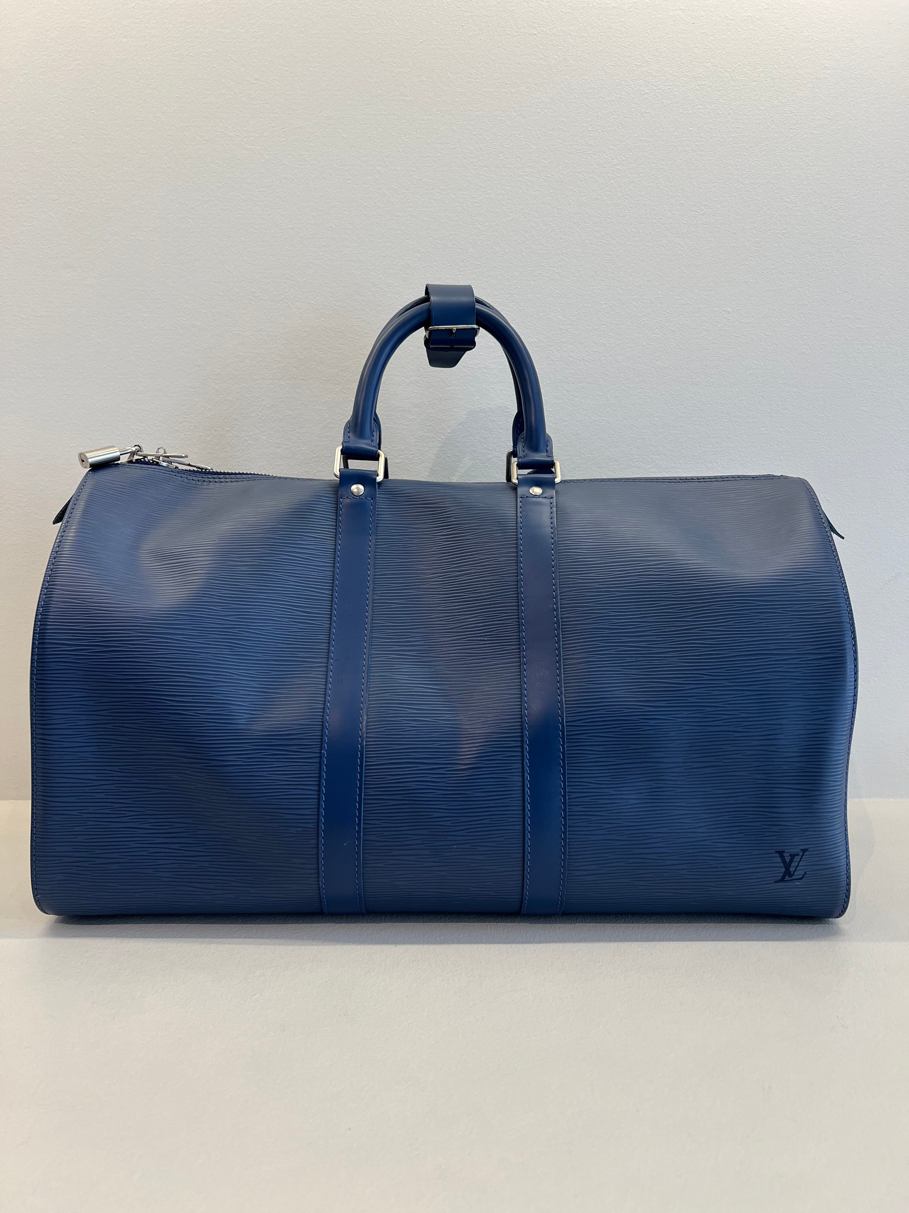 Louis Vuitton Keepall 45 Epi Leather Duffle Bag