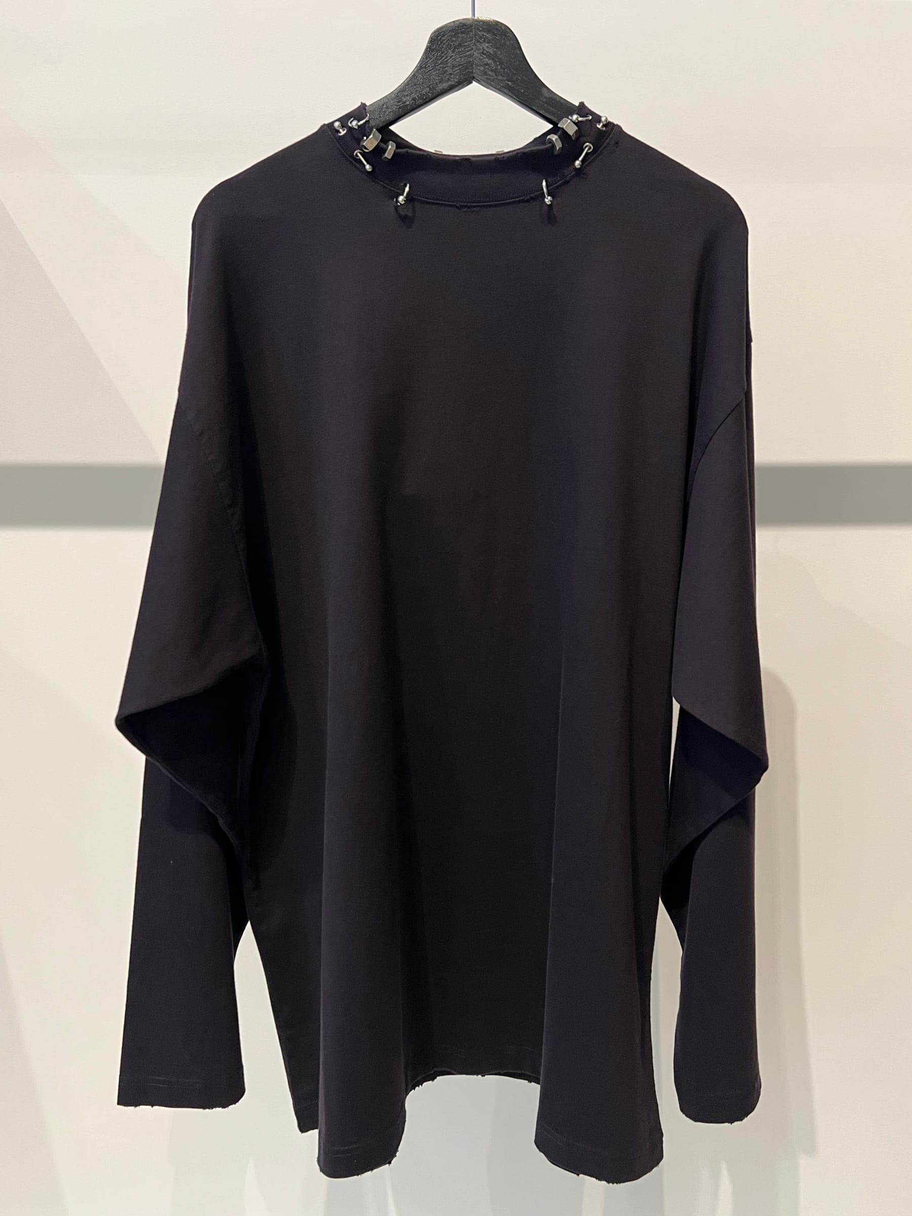 Balenciaga Pierced Long Sleeve T-Shirt