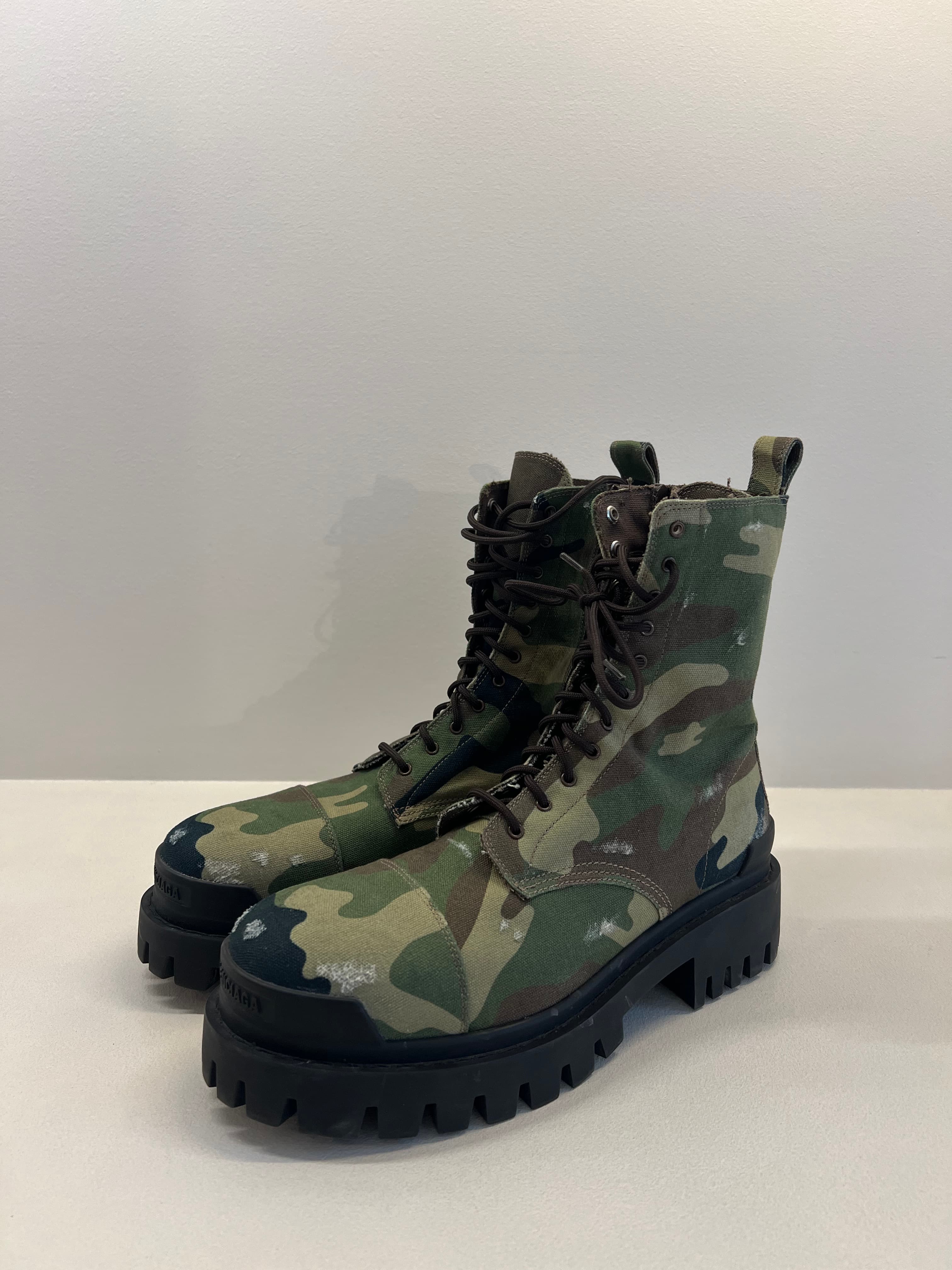Balenciaga Camo Strike Boots