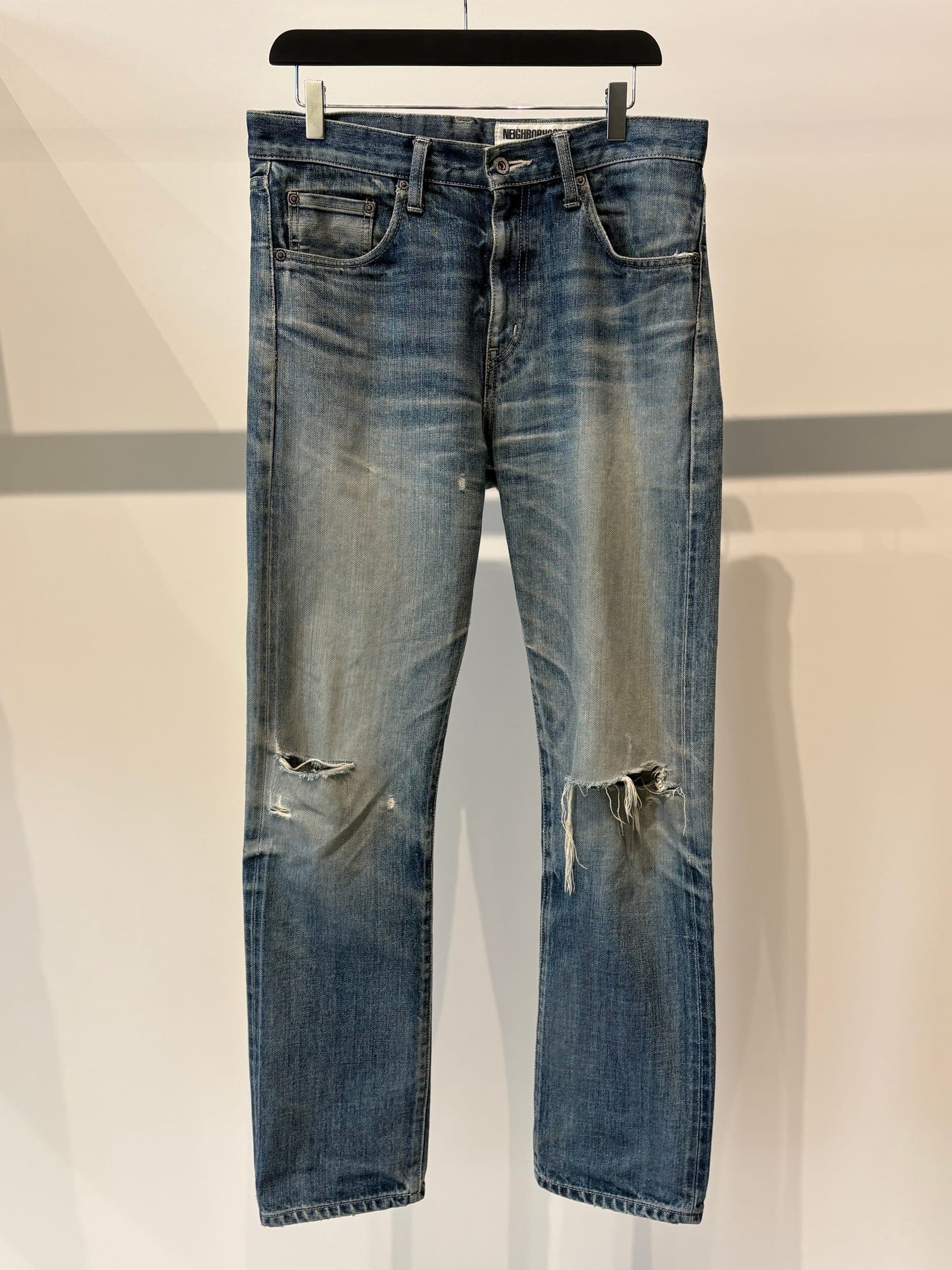 Neighborhood SS20 Washed DP Mid Denim Jeans