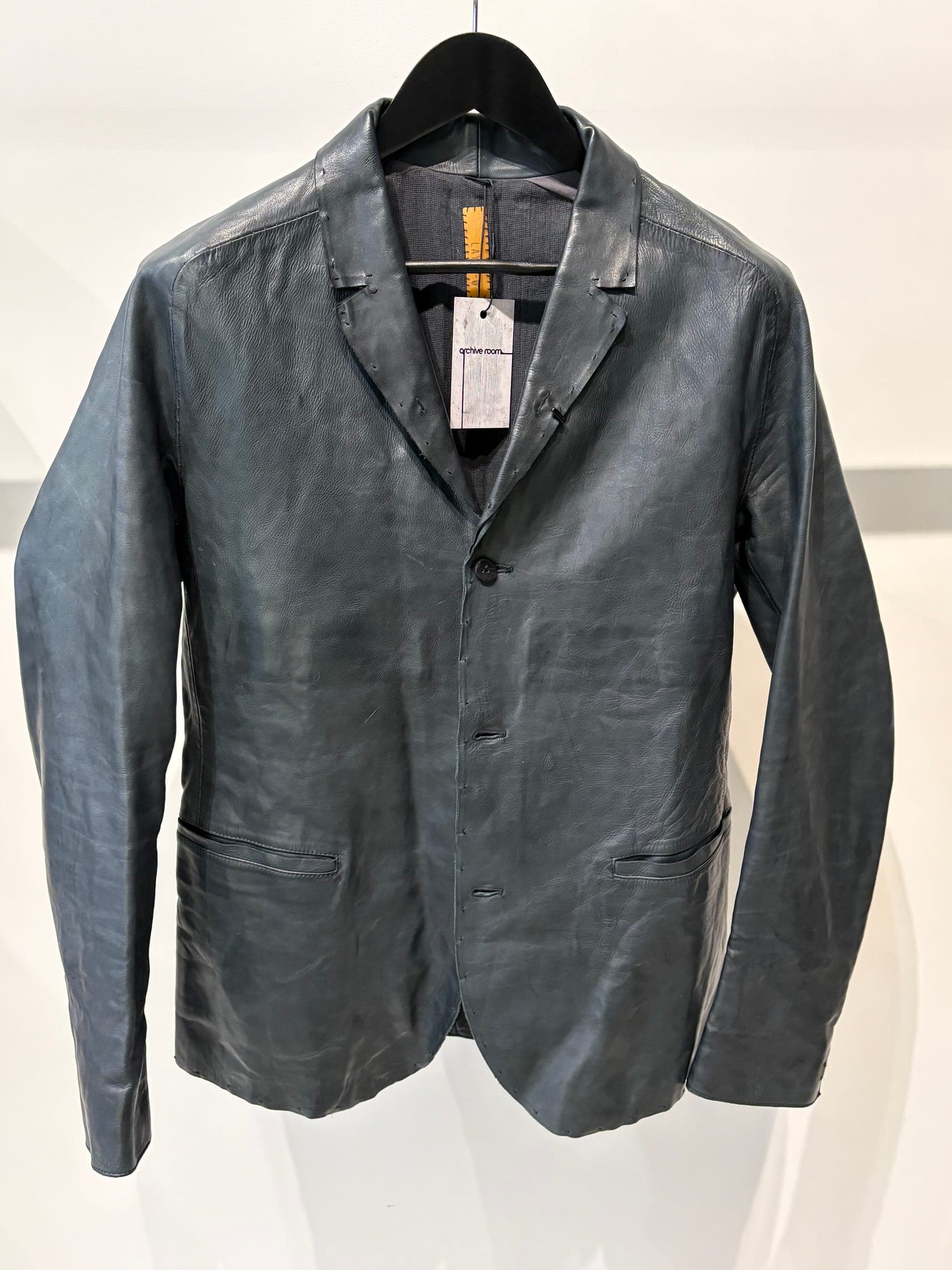 Layer-0 Leather Blazer