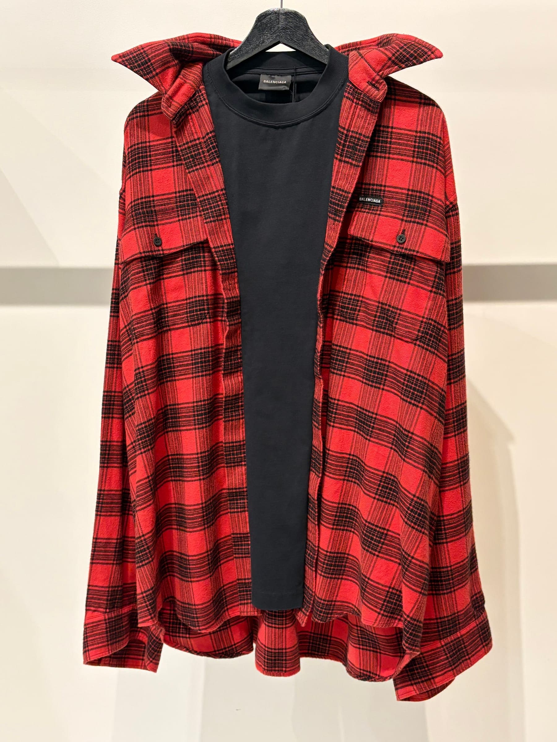 Balenciaga Trompe Flannel Shirt