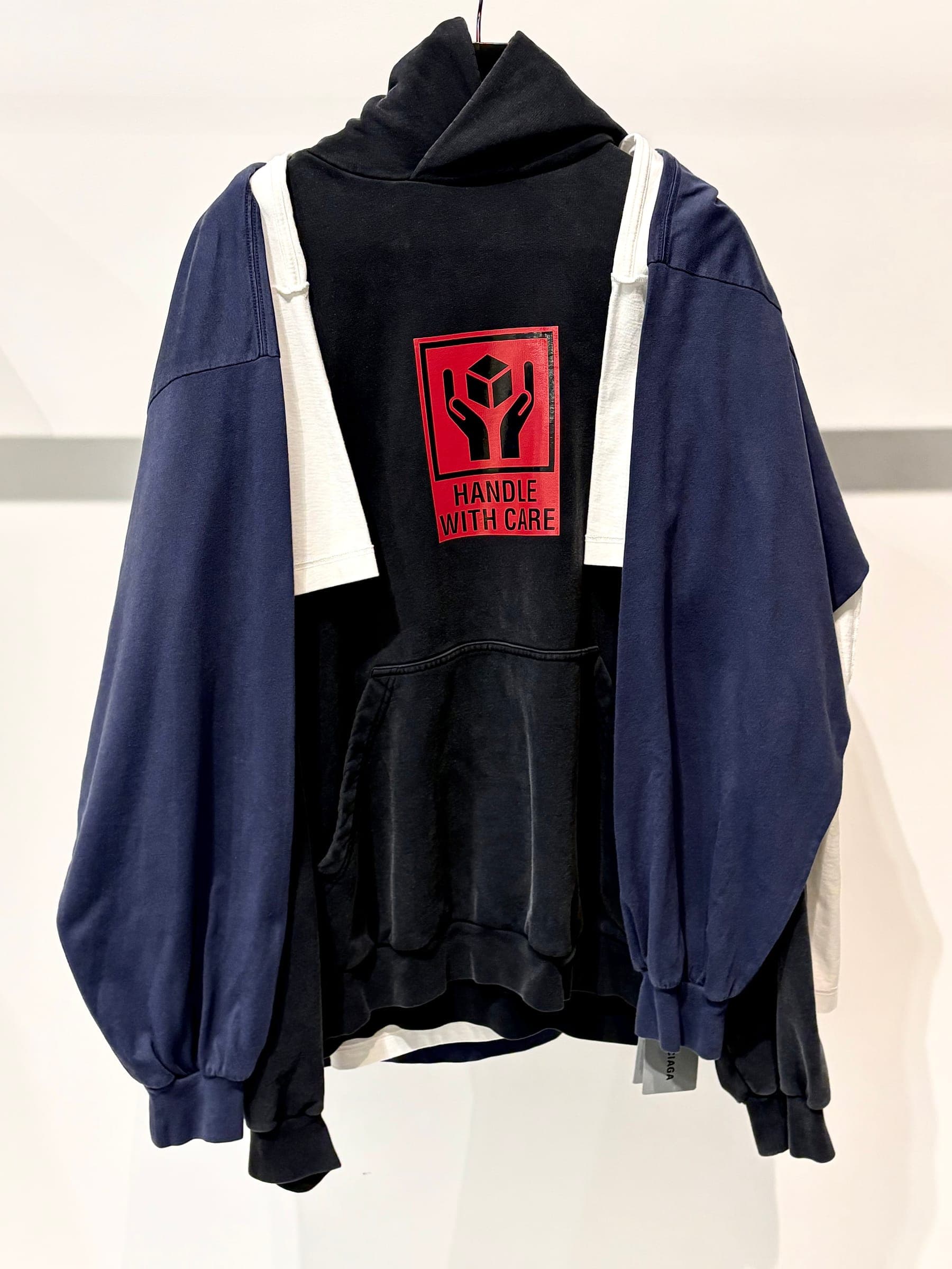 Balenciaga Handle With Care Hybrid Hoodie
