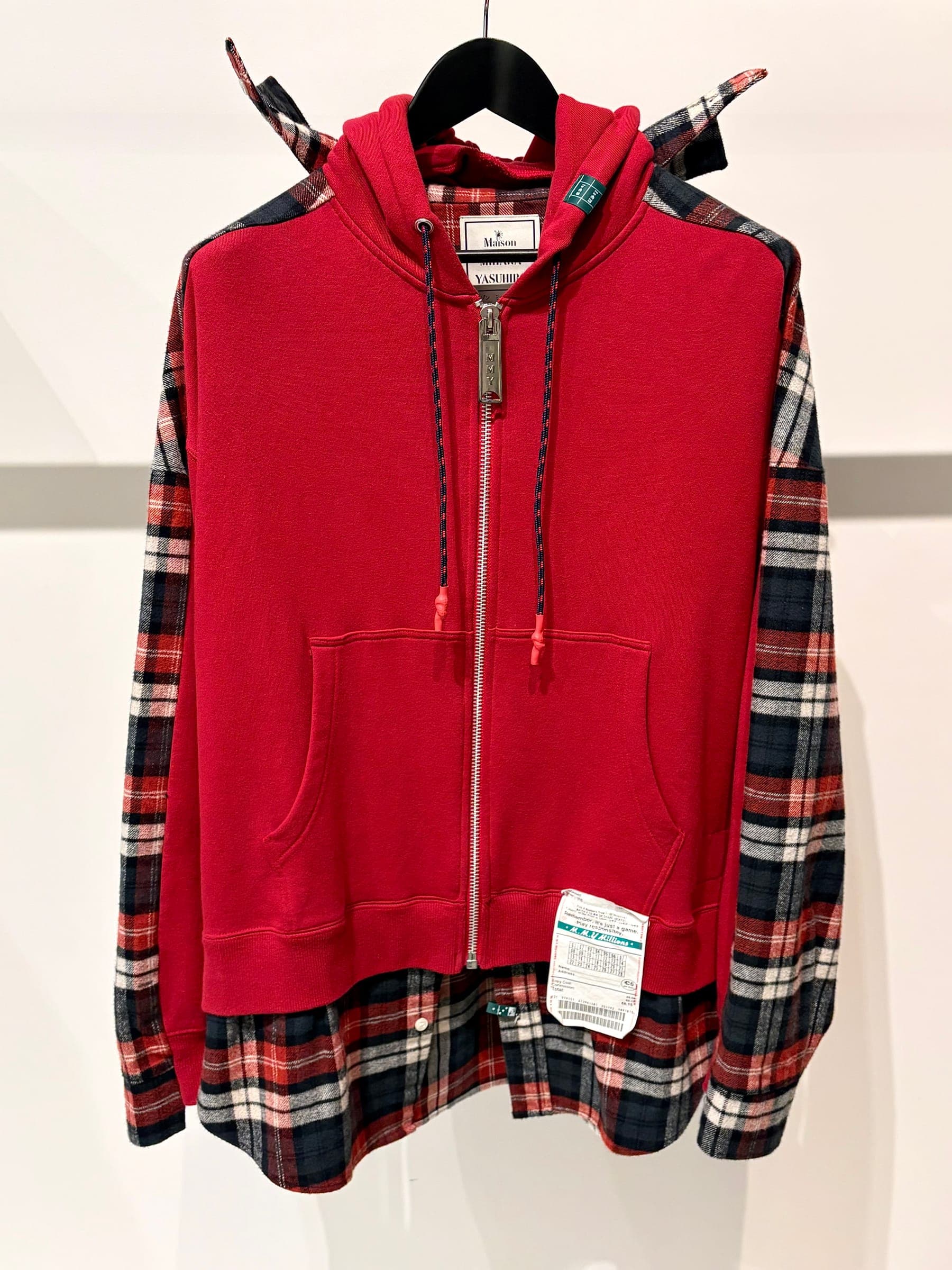 Maison Mihara Yasuhiro Hybrid Docking Zip-Up Hoodie