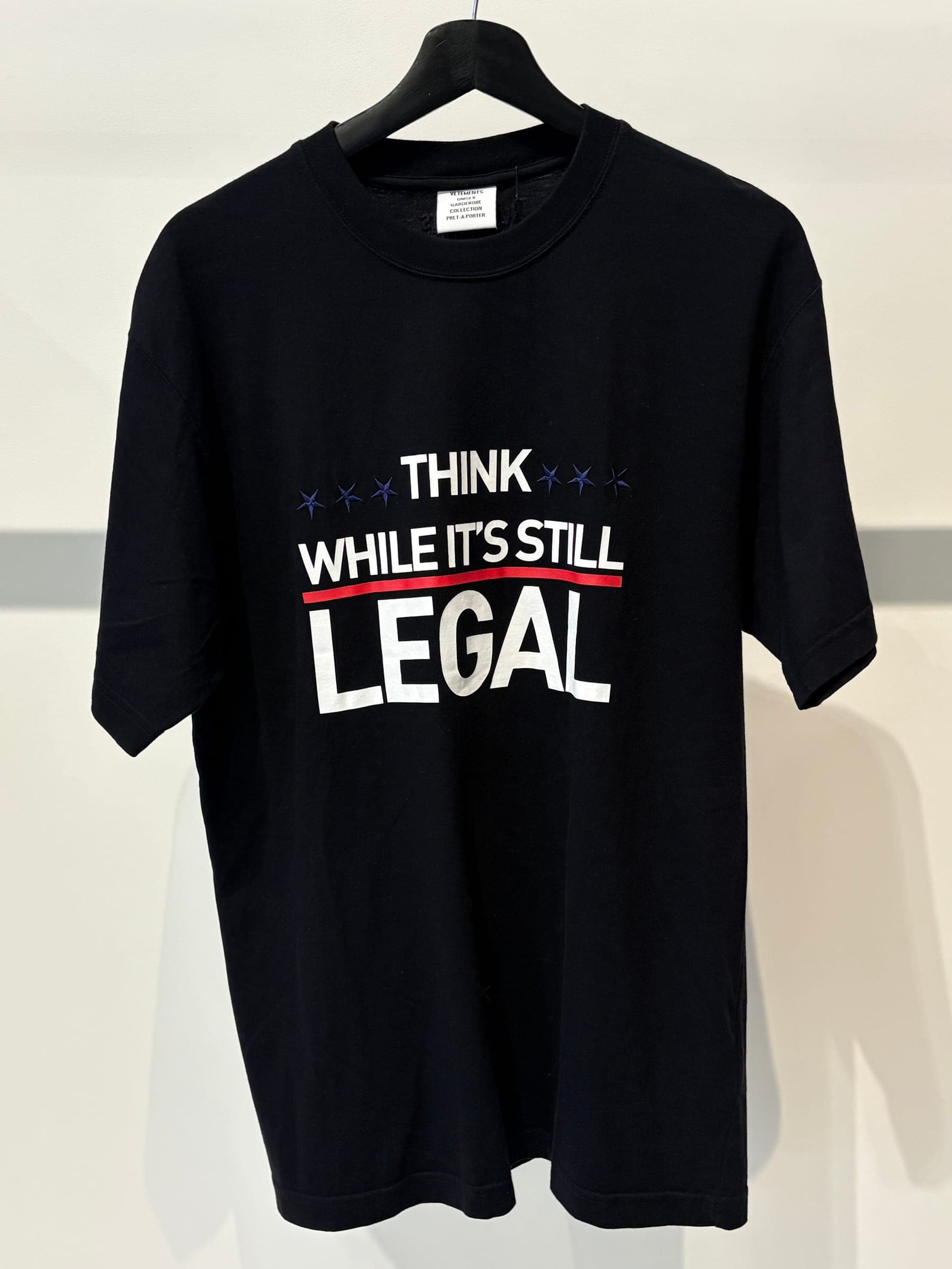 Vetements Think While It's Still Legal T-Shirt