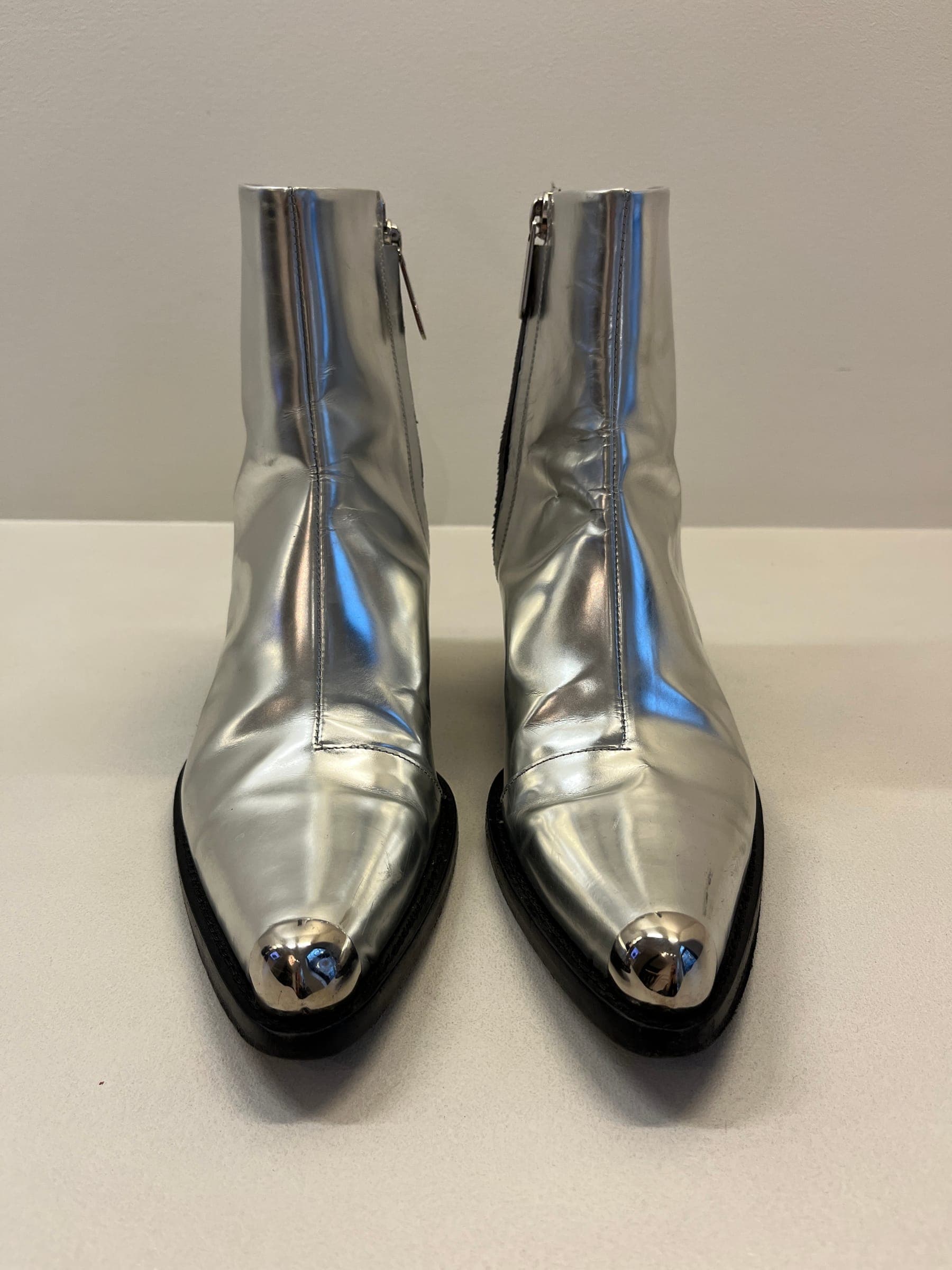 Calvin Klein 205W39NYC Silver Western Boots
