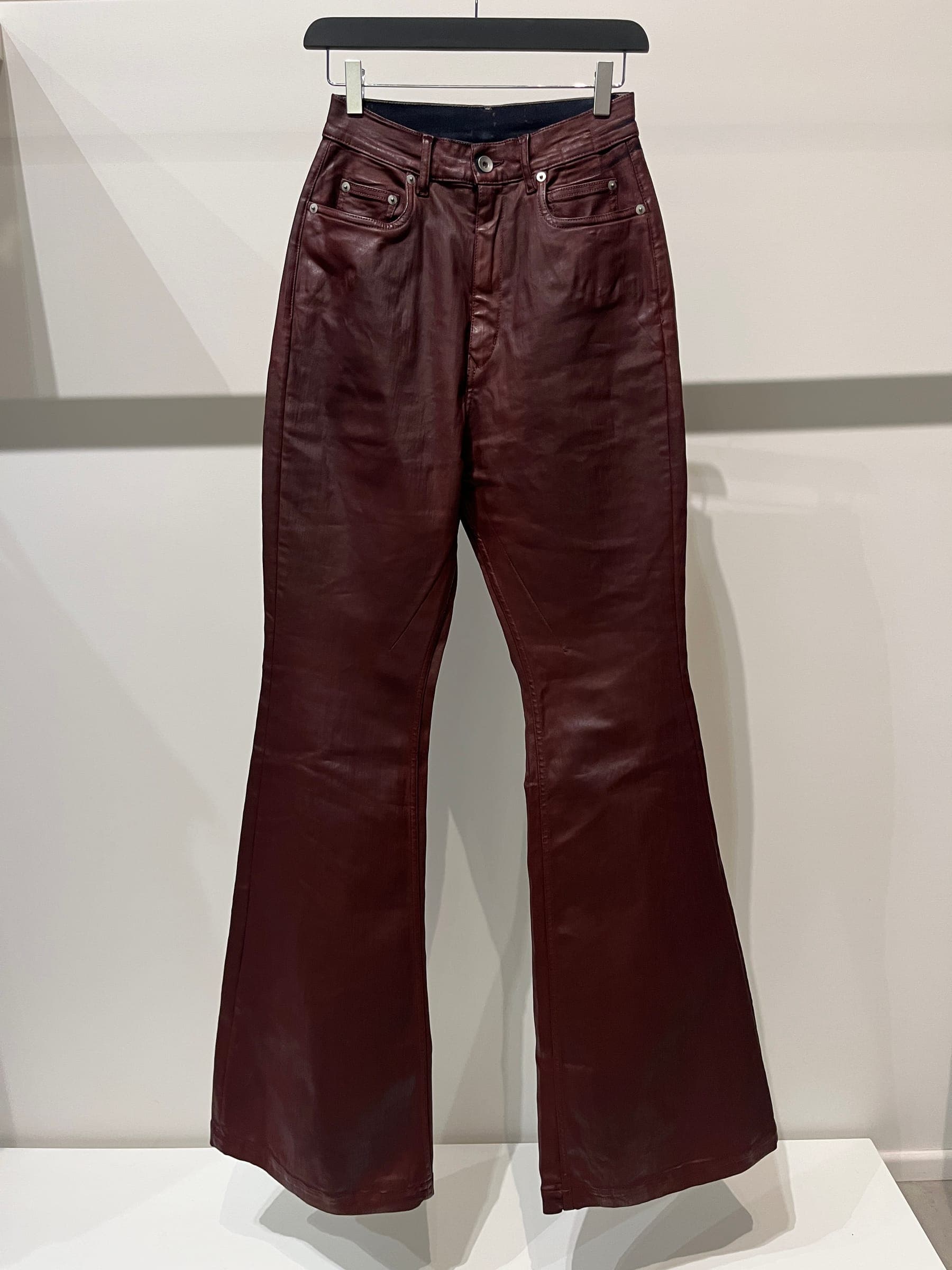 Rick Owens DRKSHDW Bolan Bootcut Scab Wax Denim Pants