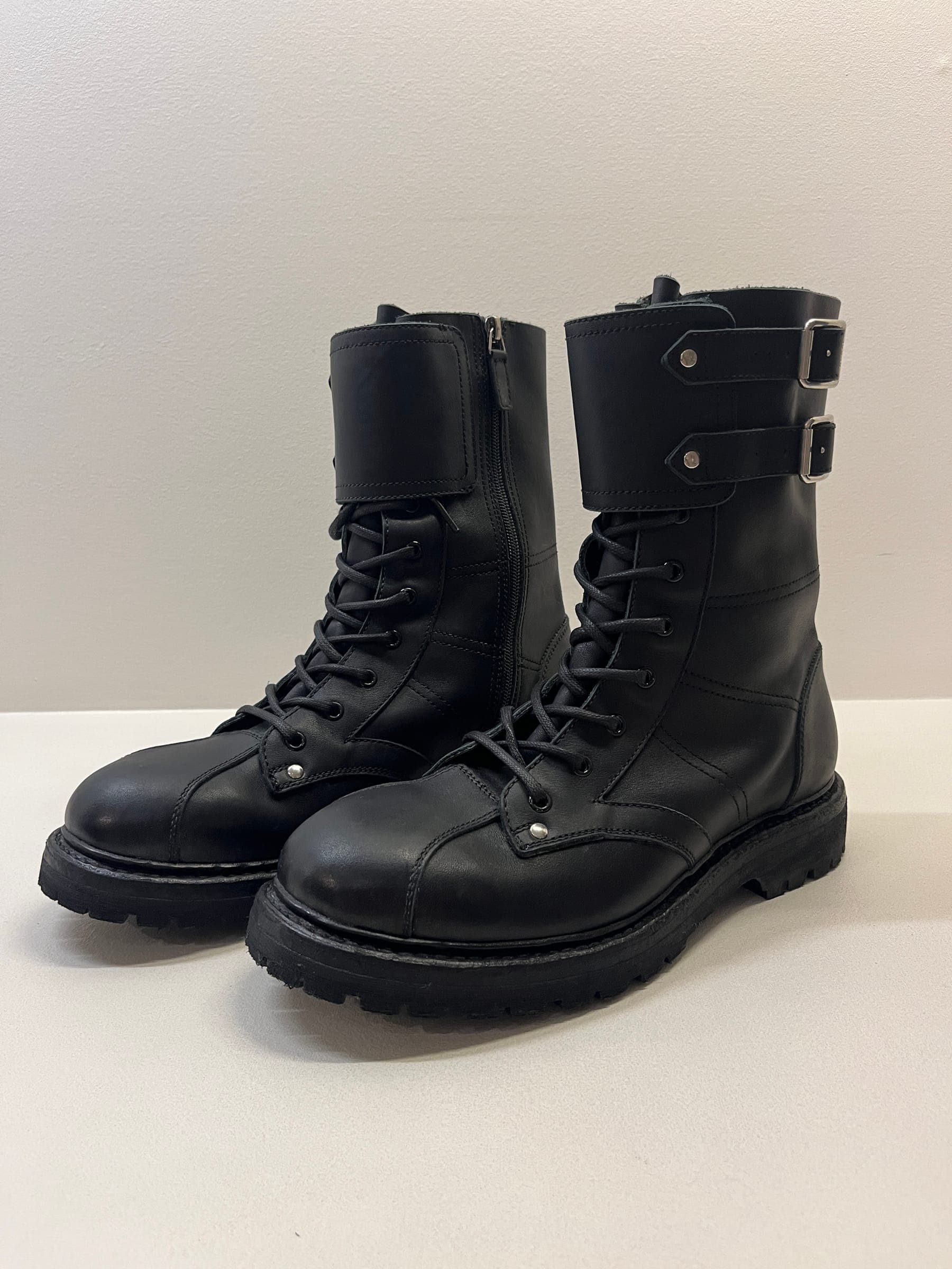 Gucci Double-Buckle Combat Boots